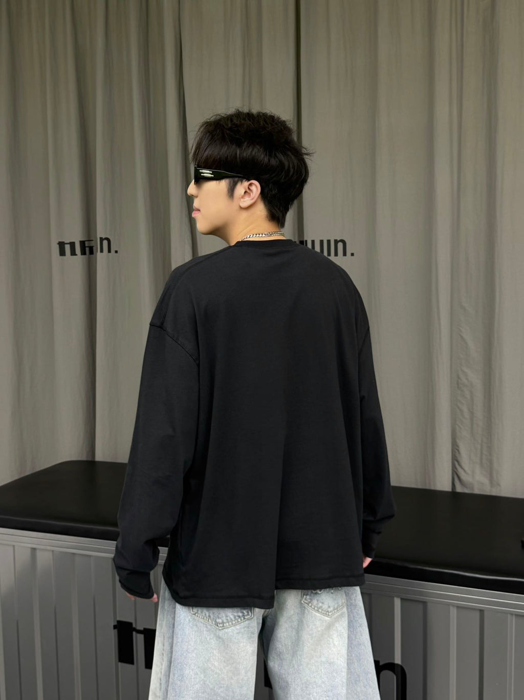 N43010 ﾌﾛﾝﾄﾋﾞｯｸﾞﾛｺﾞﾛﾝｸﾞTｼｬﾂ