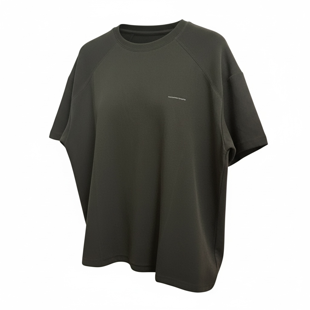 N43017 竹節綿ﾊﾞｯｸﾛｺﾞTｼｬﾂ