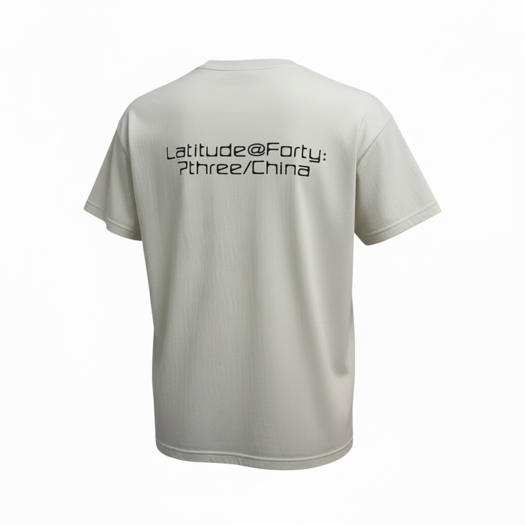 N43017 竹節綿ﾊﾞｯｸﾛｺﾞTｼｬﾂ